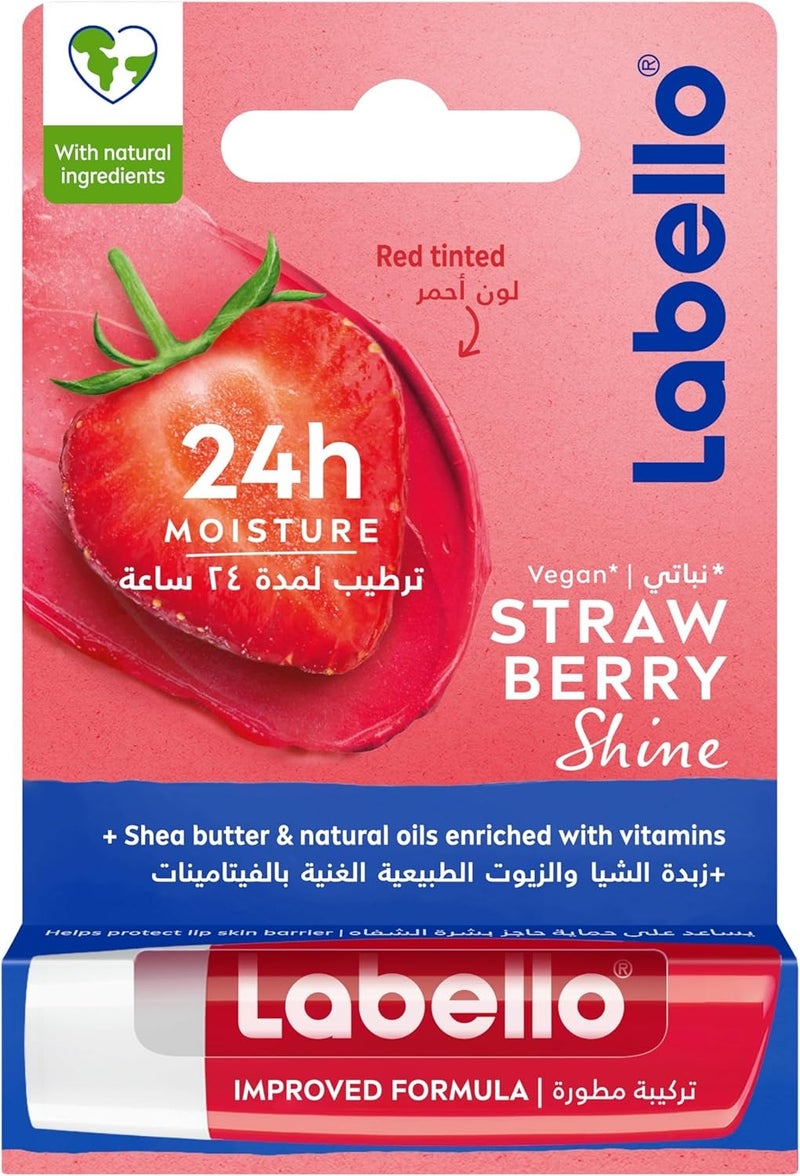 لابيلو العناية بالشفاه بالفراولة اللامعة 5.5 مل أحمر None - Image 1